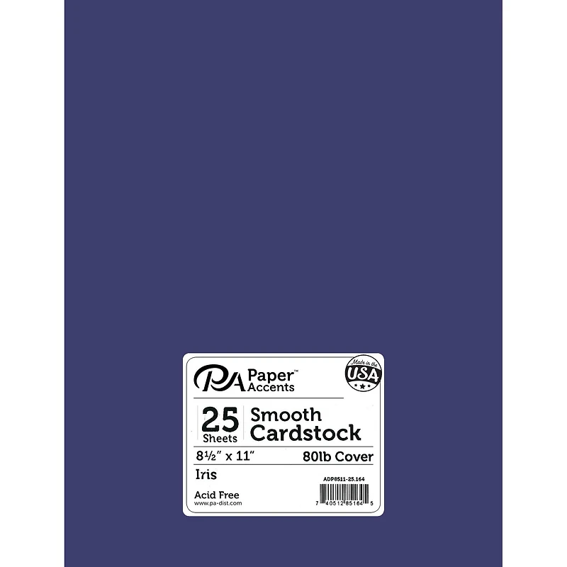 PA Paper™ Accents 8.5" x 11" 80lb. Smooth Cardstock Paper