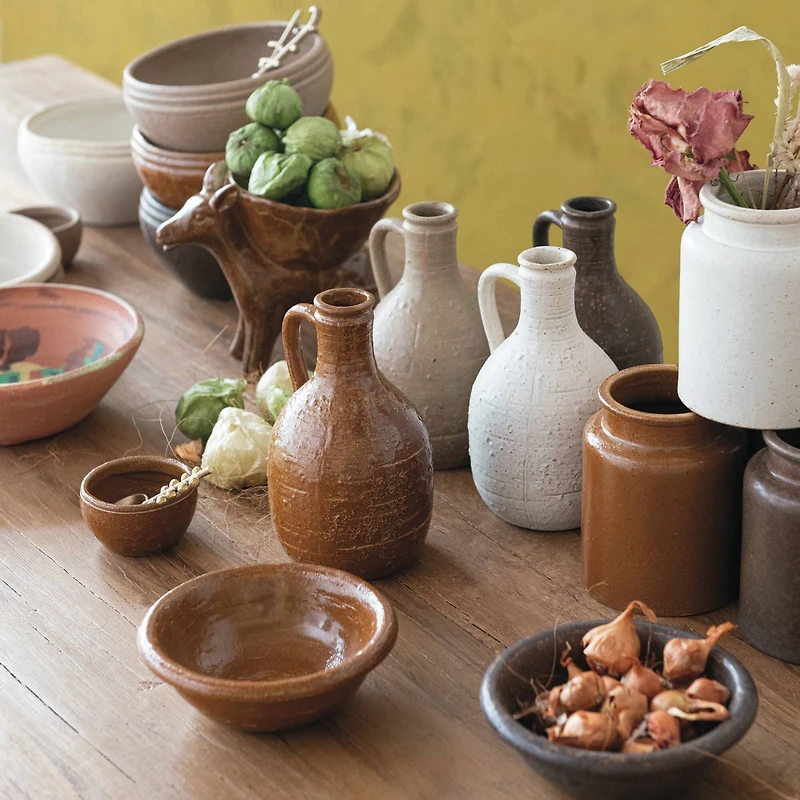 Hello Honey Rustic Reactive Glaze Stoneware Jars, 4ct.