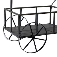 Black Metal Farmhouse Plantstand, 32" x 44"