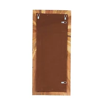 39" Brown Rustic Abstract Teak Wood Wall Decor