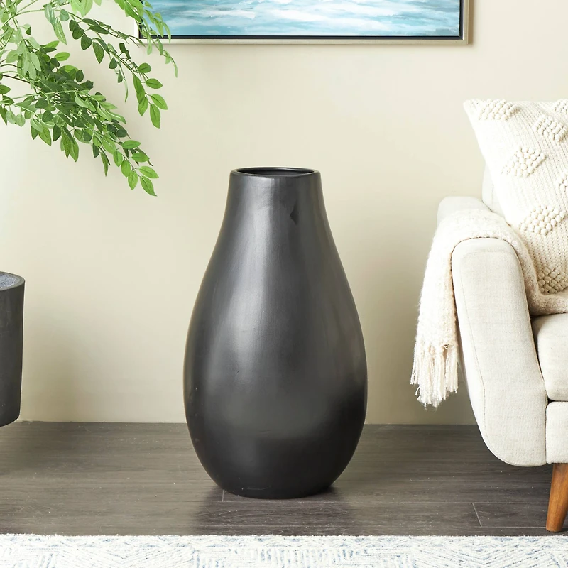 27.5" Ceramic Minimalistic Floor Vase