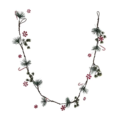 5ft. Peppermint & Pine Coiled Garland by Ashland®