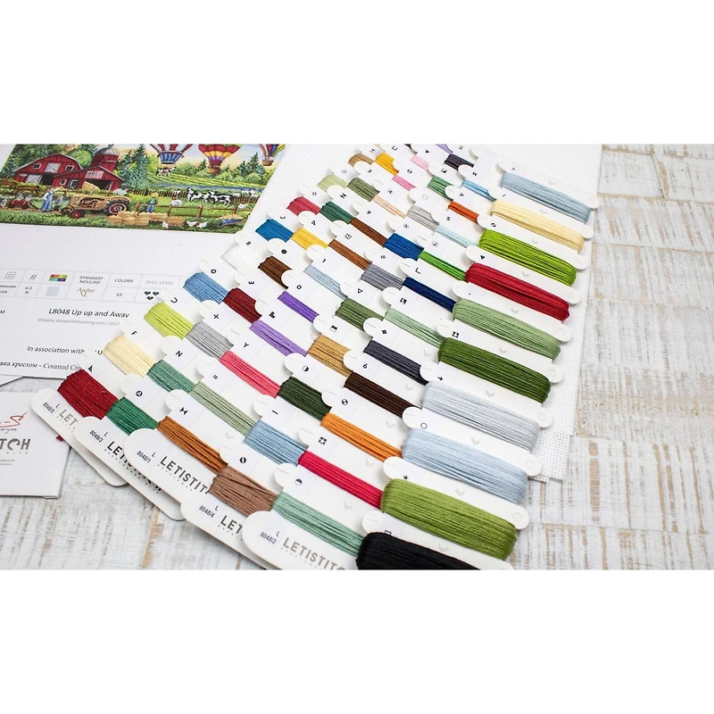 Letistitch Up Up and Away Counted Cross Stitch Kit