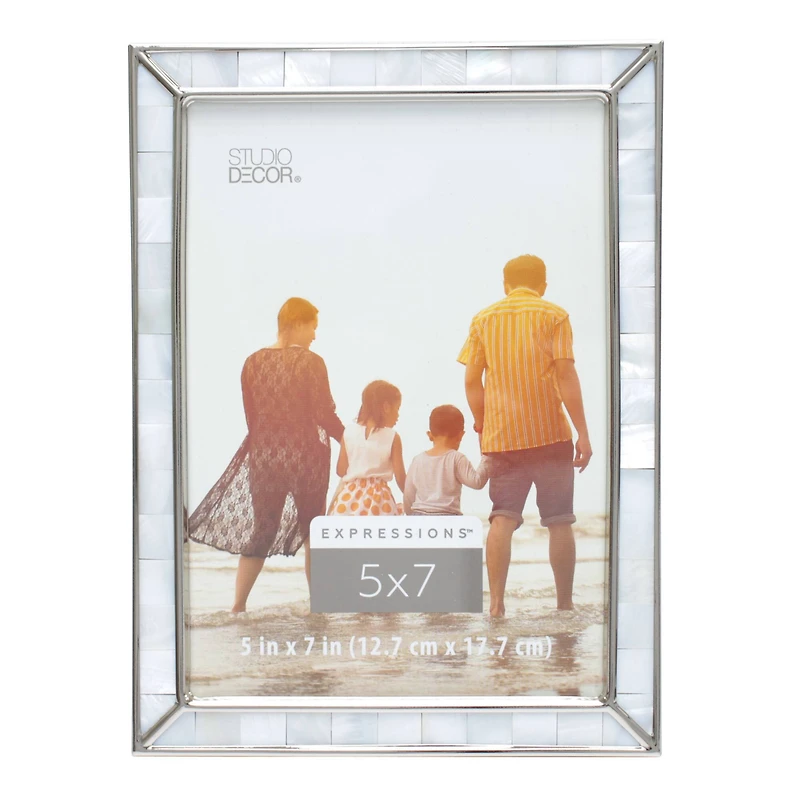 Expressions™ 5" x 7" Silver & Pearl Frame by Studio Décor®