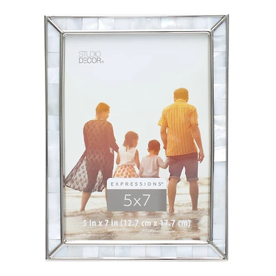 Expressions™ 5" x 7" Silver & Pearl Frame by Studio Décor®