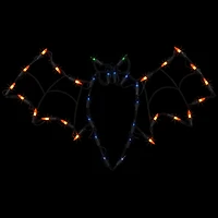 15" Lighted Bat Halloween Window Silhouette Decoration