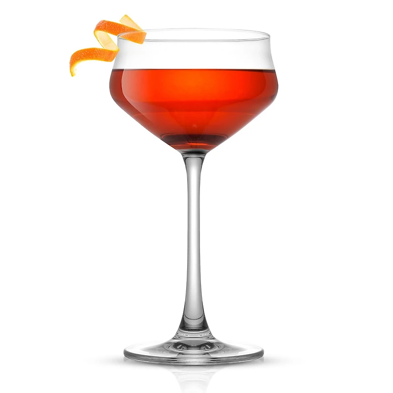 JoyJolt® Bloom Coupe Crystal Glasses, 4ct.