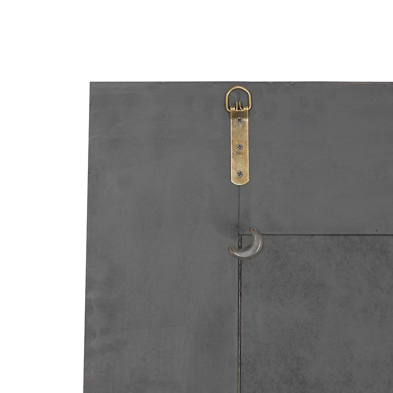 59" White Farmhouse Wood Wall Mirror