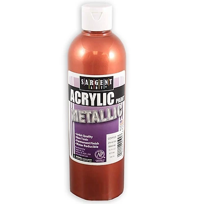 Sargent Art® Metallic Acrylic Paint, 16oz.