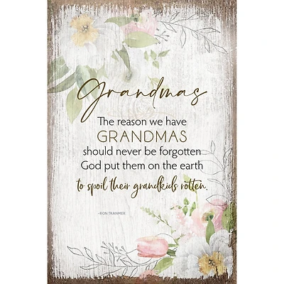 Grandmas Inspirational Wood Plaque