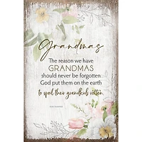 Grandmas Inspirational Wood Plaque