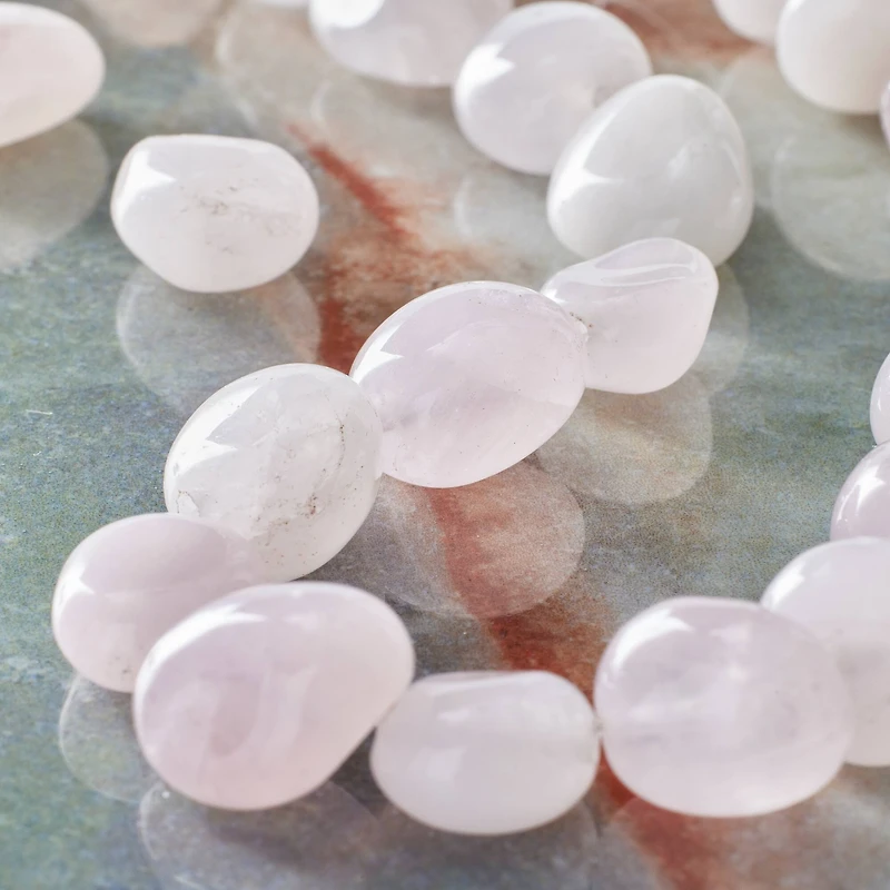 Rose Quartz Potato Beads by Bead Landing™