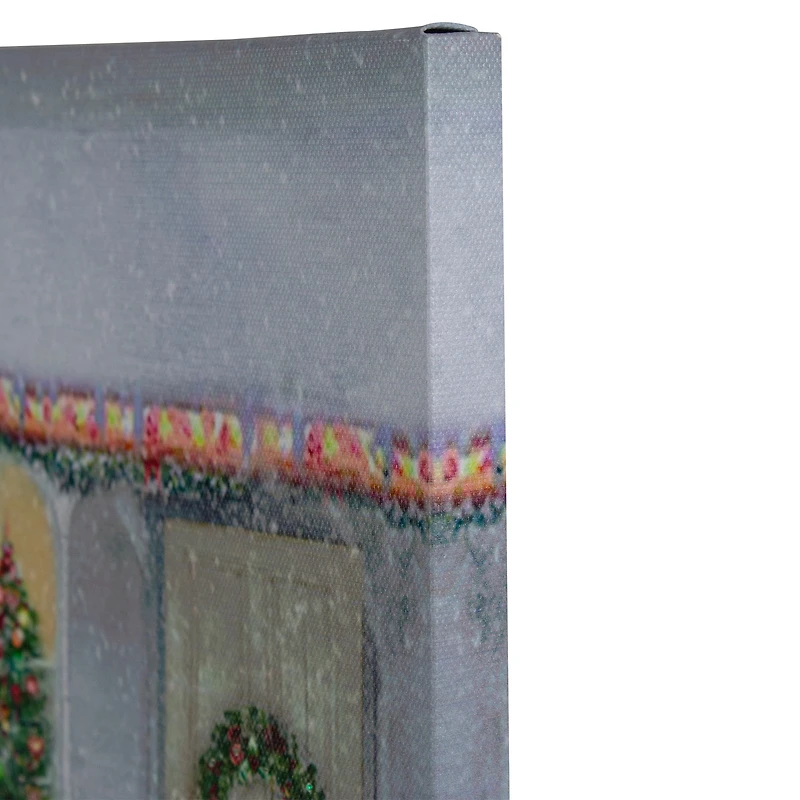 LED Fiber Optic Retro Red Truck Christmas Wall Art