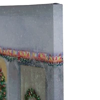 LED Fiber Optic Retro Red Truck Christmas Wall Art