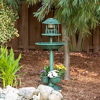 36.5" Verdigris LED Garden Centerpiece
