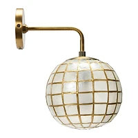Hello Honey® 13" Metal Princess Capiz Wall Lamp