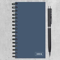 TF Publishing 2024 Steel Blue Small Weekly Monthly Planner