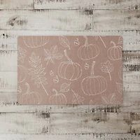 Dusty Rose Fall Pattern Floor Mat