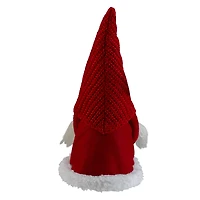 12.5" Smiling Woman Gnome with Heart Tabletop Accent