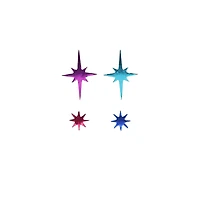 Jewel Tone Star Christmas Confetti by Celebrate It™
