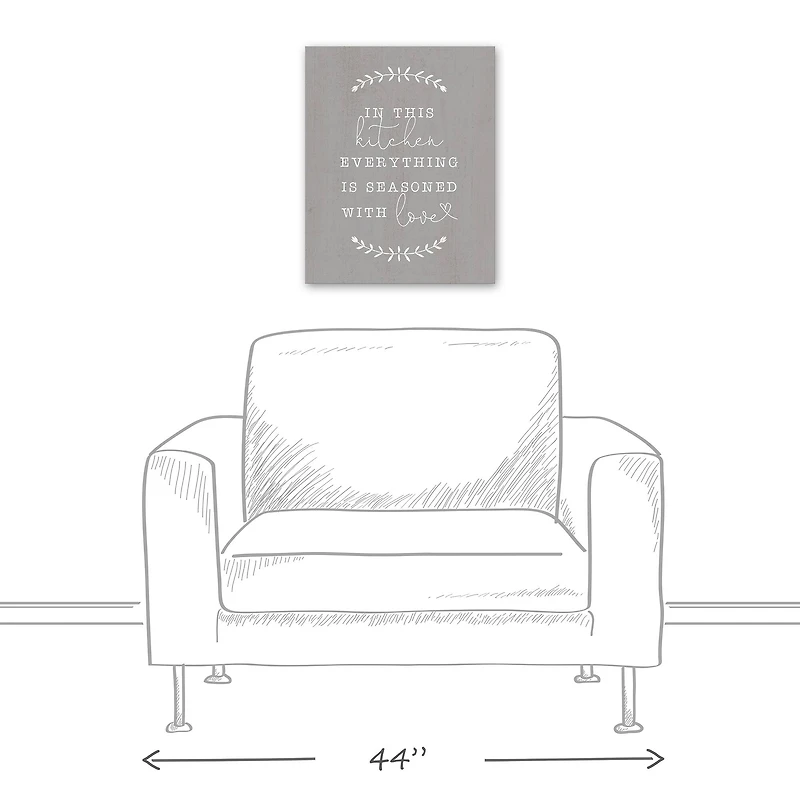 Seasoned With Love 16" x 20" Canvas Wall Art