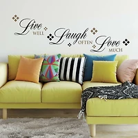 RoomMates Live Laugh Love Peel & Stick Wall Decals