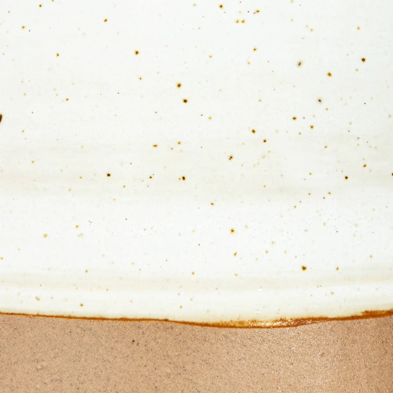 Hello Honey® 5" Beige Reactive Glaze Round Stoneware Canister with Lid