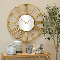 Aluminum Open Frame Geometric Wall Clock