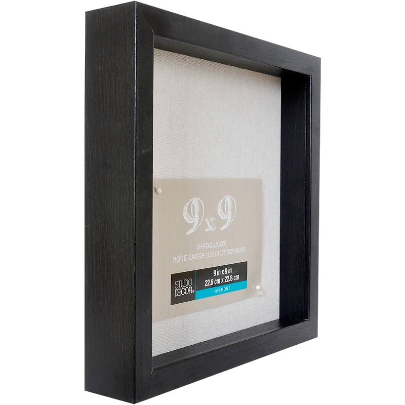 8 Pack: Black Belmont 9" x 9" Shadowbox by Studio Décor®