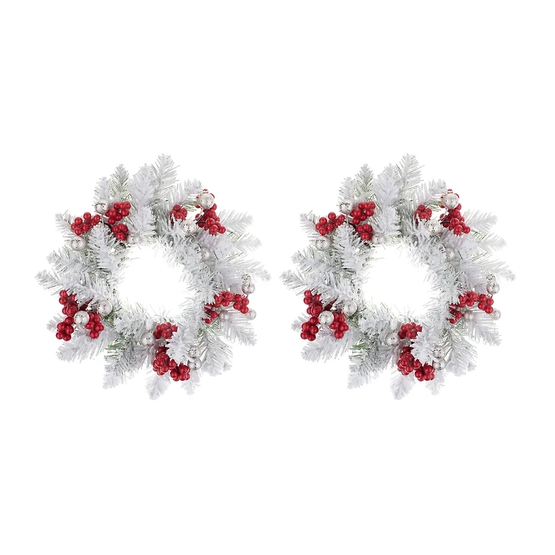 Silver & White Classic Adjustable Candle Ring Set