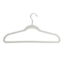 Honey Can Do White Slim-Profile Non-Slip Velvet Hangers