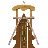 Merry Christmas Tree Sleigh Wall Décor by Ashland®