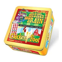 Mexican Train & Chickenfoot Dominoes Complete Dual Game Set