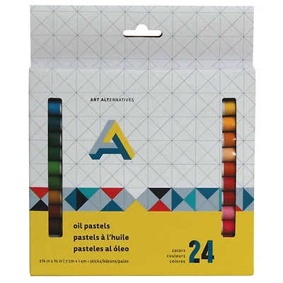 Art Alternatives 24 Color Oil Pastel Set