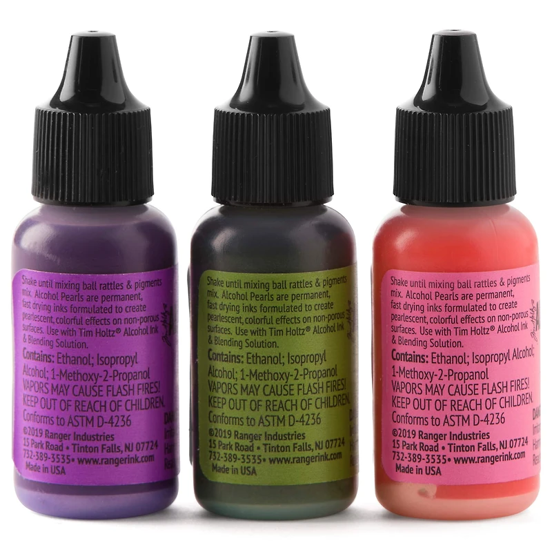 6 Packs: 3 ct. (18 total) Ranger Tim Holtz® Alcohol Ink Pearl Kit 3