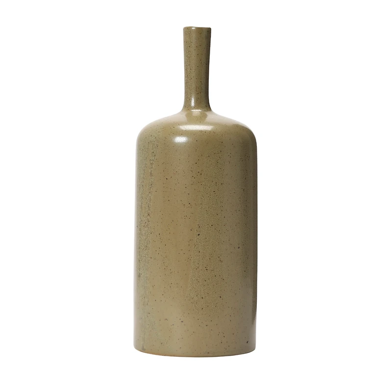 Hello Honey® 10.5" Brown Reactive Glaze Stoneware Vase