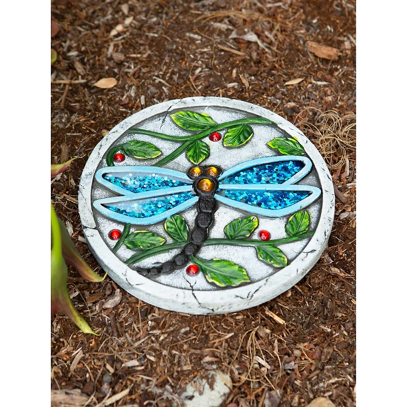 Blue Dragonfly Garden Stepping Stone