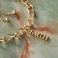 14K Gold Plated Faith Charm by Bead Landing™