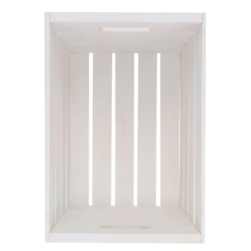Whitewash Wooden Crate by Make Market®