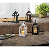 8.75" Black Mini Contemporary Lantern