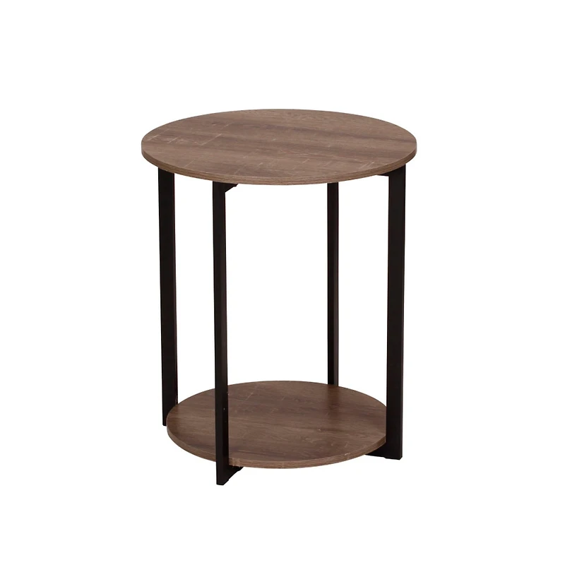 Household Essentials Jamestown 24" Round End Table