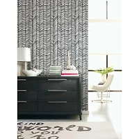 RoomMates Cat Coquillette Herringbone Peel & Stick Wallpaper