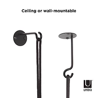 Umbra Black Bolo Hanging Planter