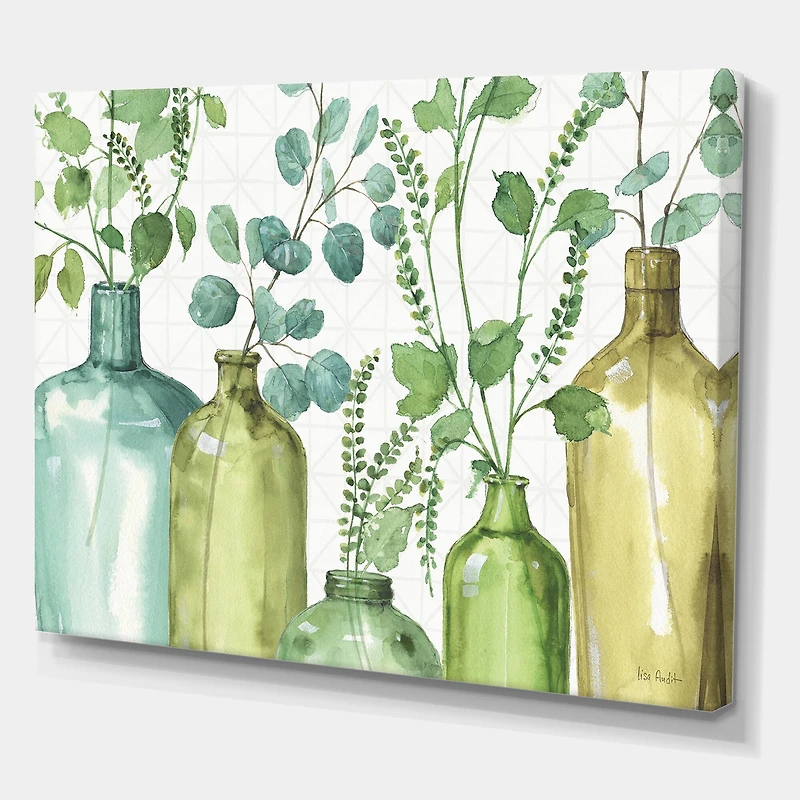 Designart - Mixed Botanical Green Leaves I0