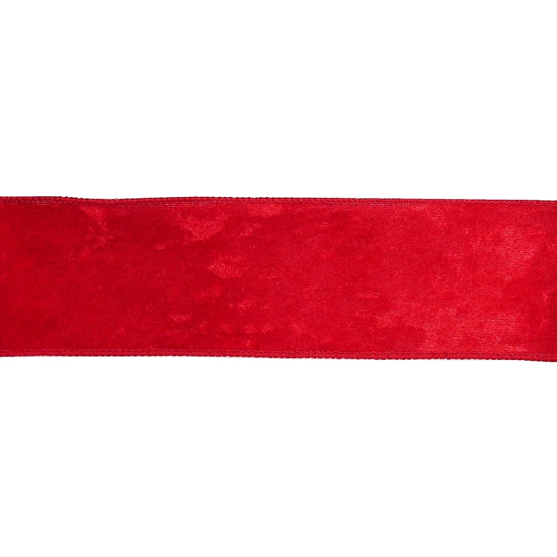 2.5" x 20ft. Red Velvet Wired Ribbon by Celebrate It®