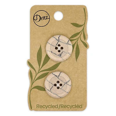 Dritz® 23mm Beige-Camel Recycled Polyester Round Button, 6ct.