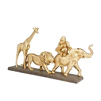 12" Gold Glam Jungle Sculpture