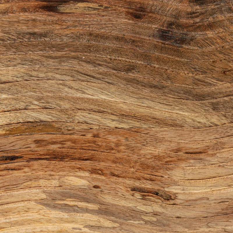 Hello Honey® 16" Walnut Finish Grooved Mango Wood Cheese & Cutting Board