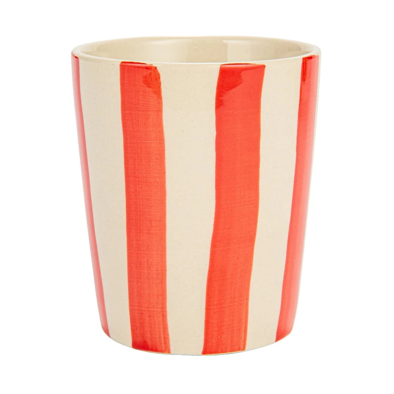 Hello Honey® 10oz. Round Striped Stoneware Cups, 12ct.