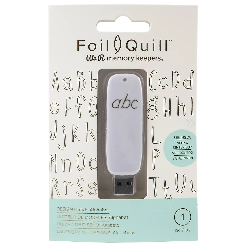 We R Memory Keepers® Foil Quill™ USB Artwork Drive, Alphabet